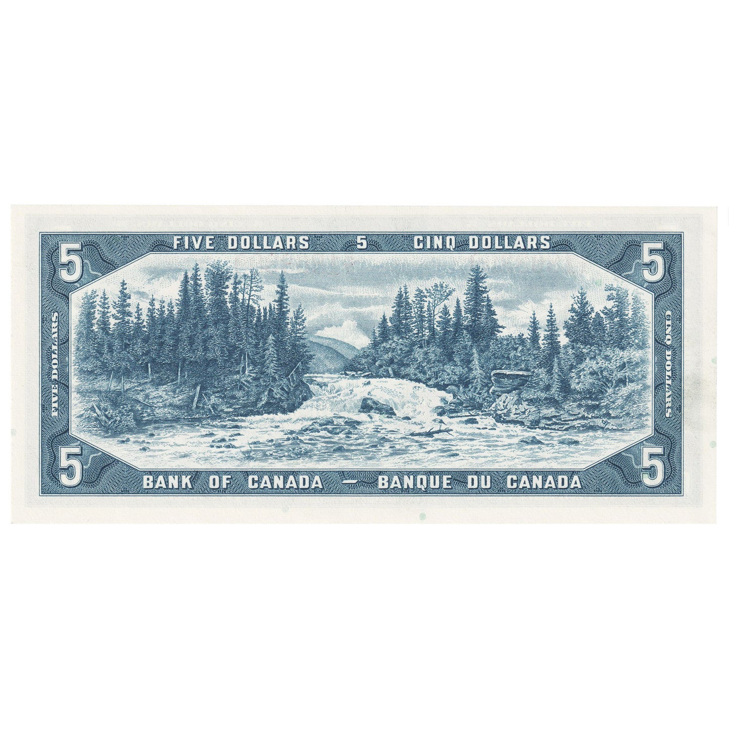BC-39b 1954 Canada $5 Beattie-Rasminsky, P/X, Choice Uncirculated (CUNC63)