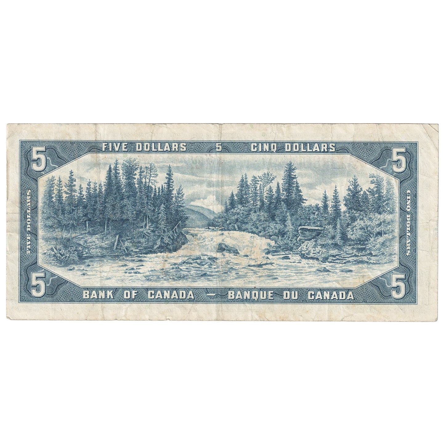 BC-39bA 1954 Canada $5 Beattie-Rasminsky, *V/S, F-VF