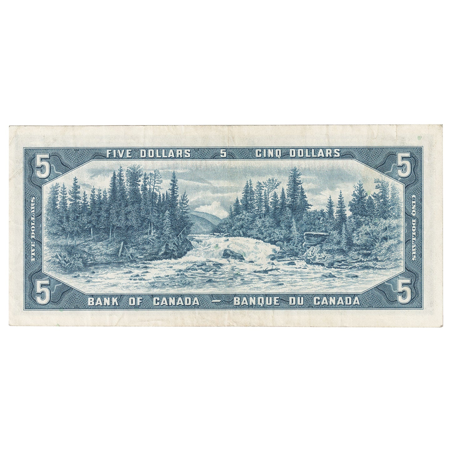 BC-39bA 1954 Canada $5 Beattie-Rasminsky, *I/X, VF-EF (VF30)