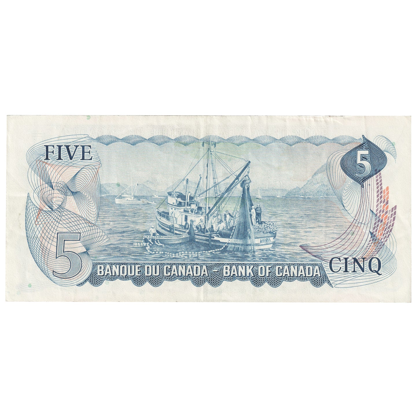 BC-48b 1972 Canada $5 Lawson-Bouey, CZ, Circulated