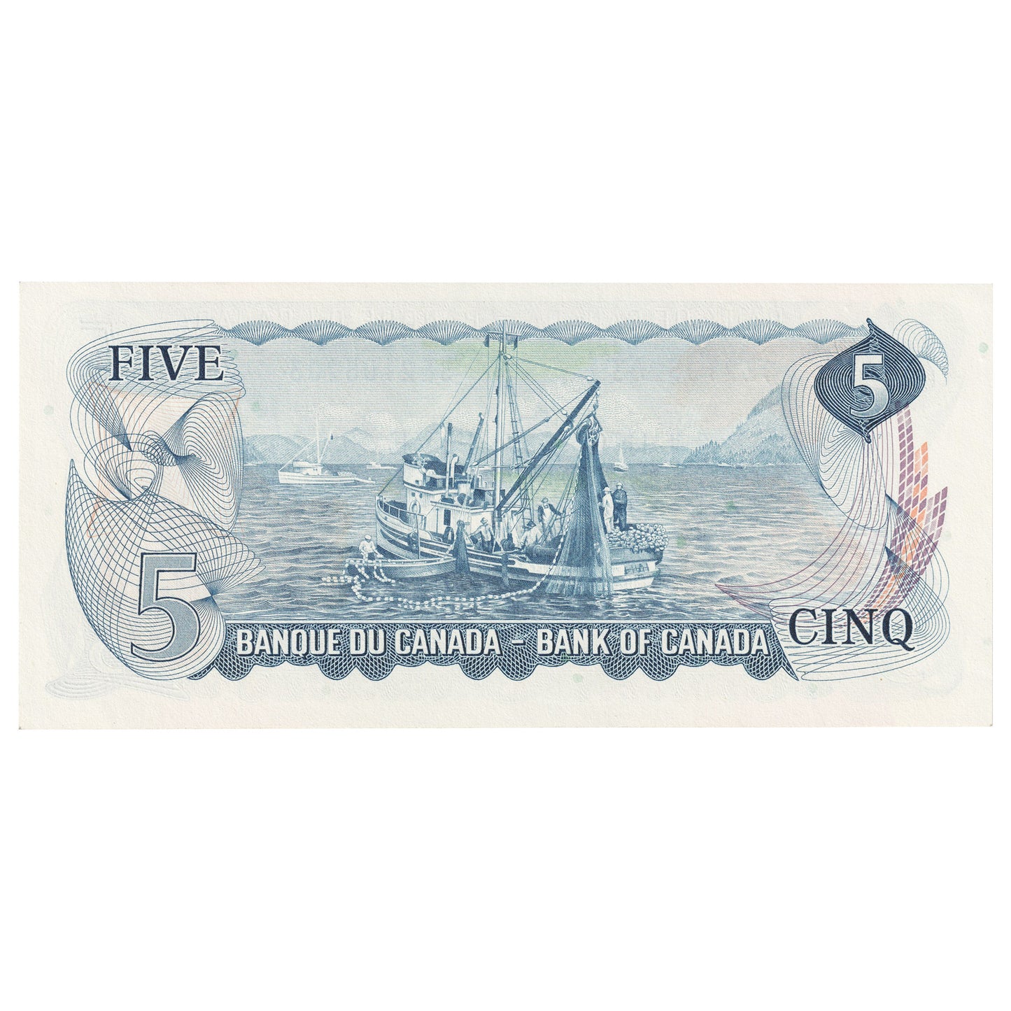 BC-48b 1972 Canada $5 Lawson-Bouey, SE, AU-UNC (AU55)
