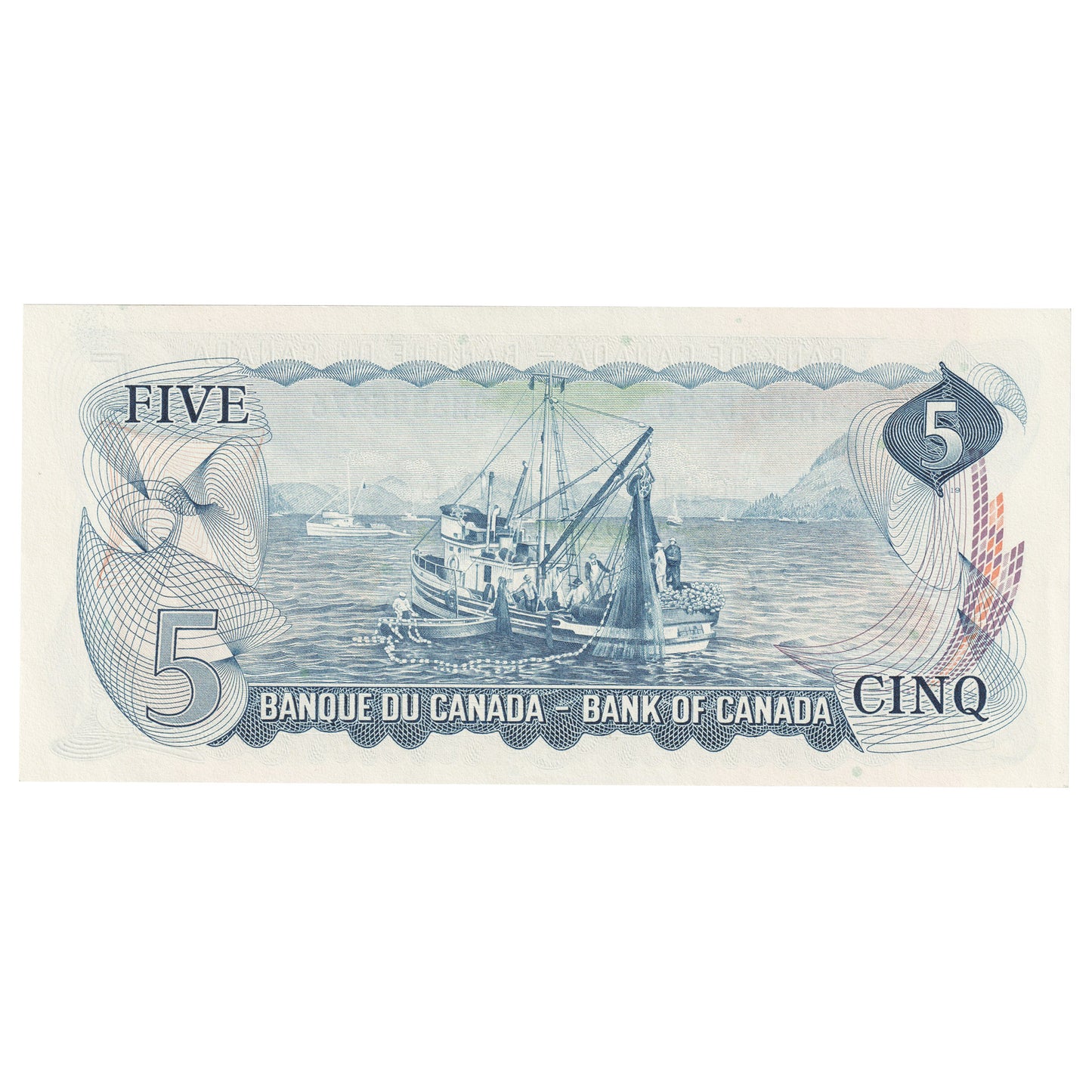 BC-48b 1972 Canada $5 Lawson-Bouey, SM, AU-UNC (AU55)