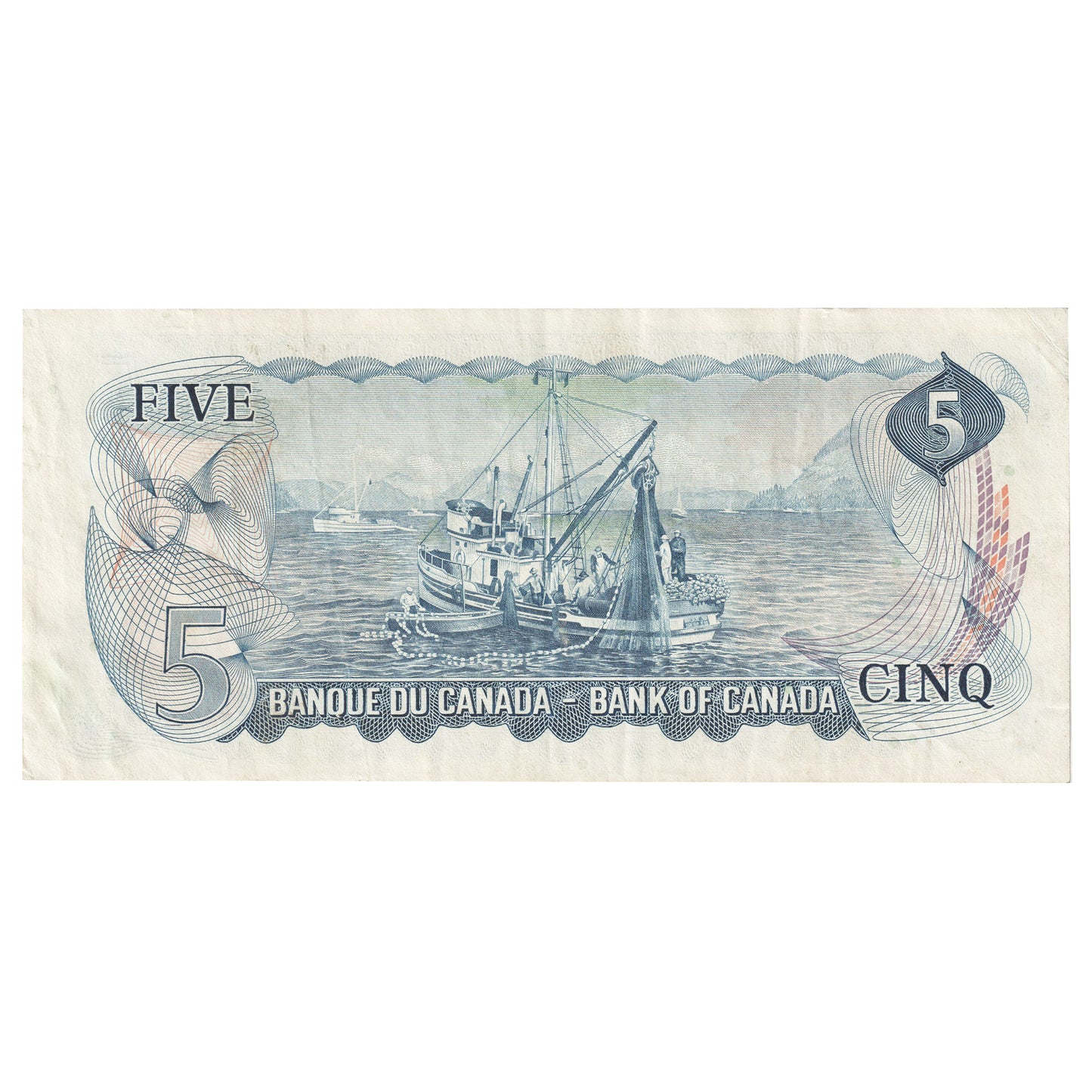 BC-48b 1972 Canada $5 Lawson-Bouey, XA, VF