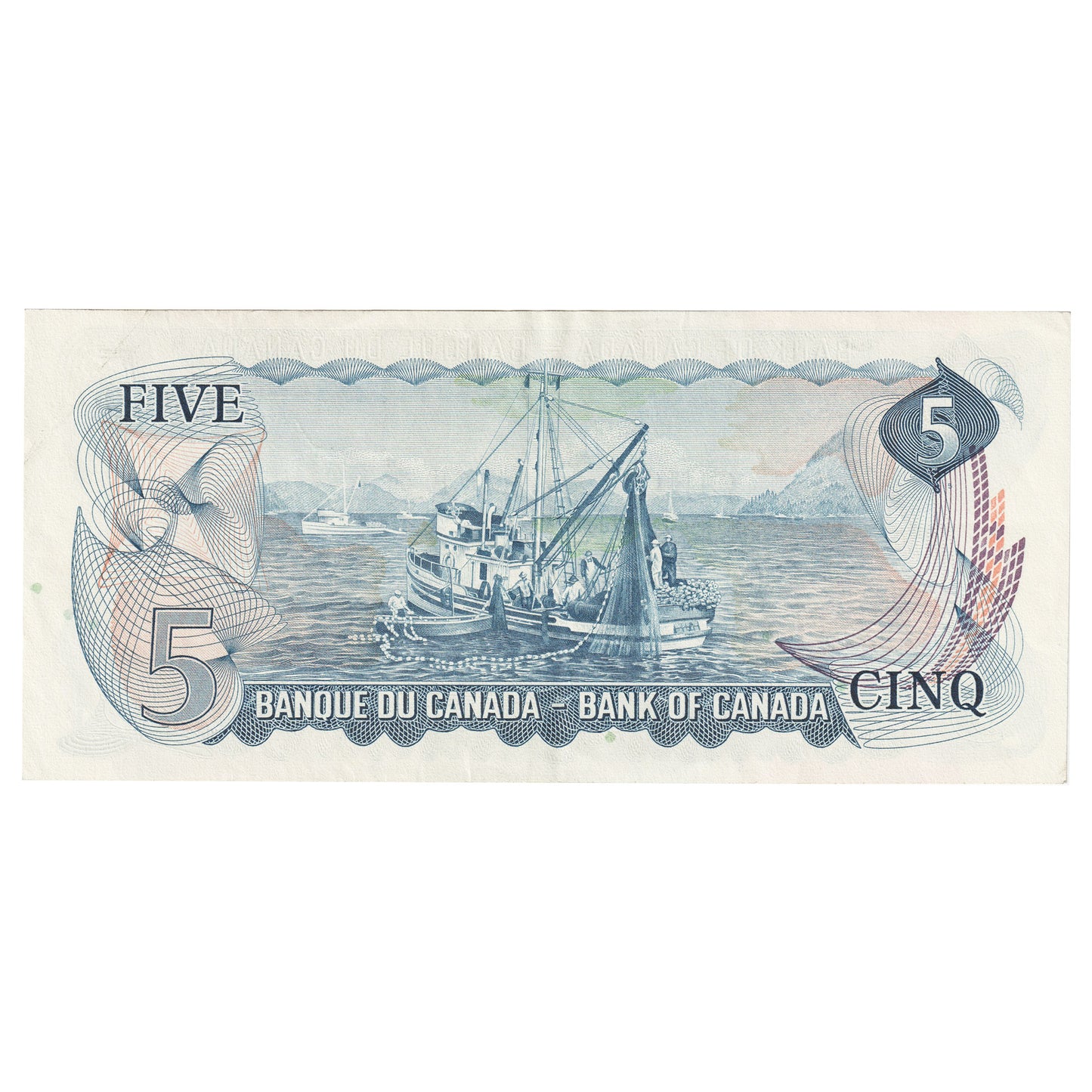 BC-48bA 1972 Canada $5 Lawson-Bouey, *CV, EF