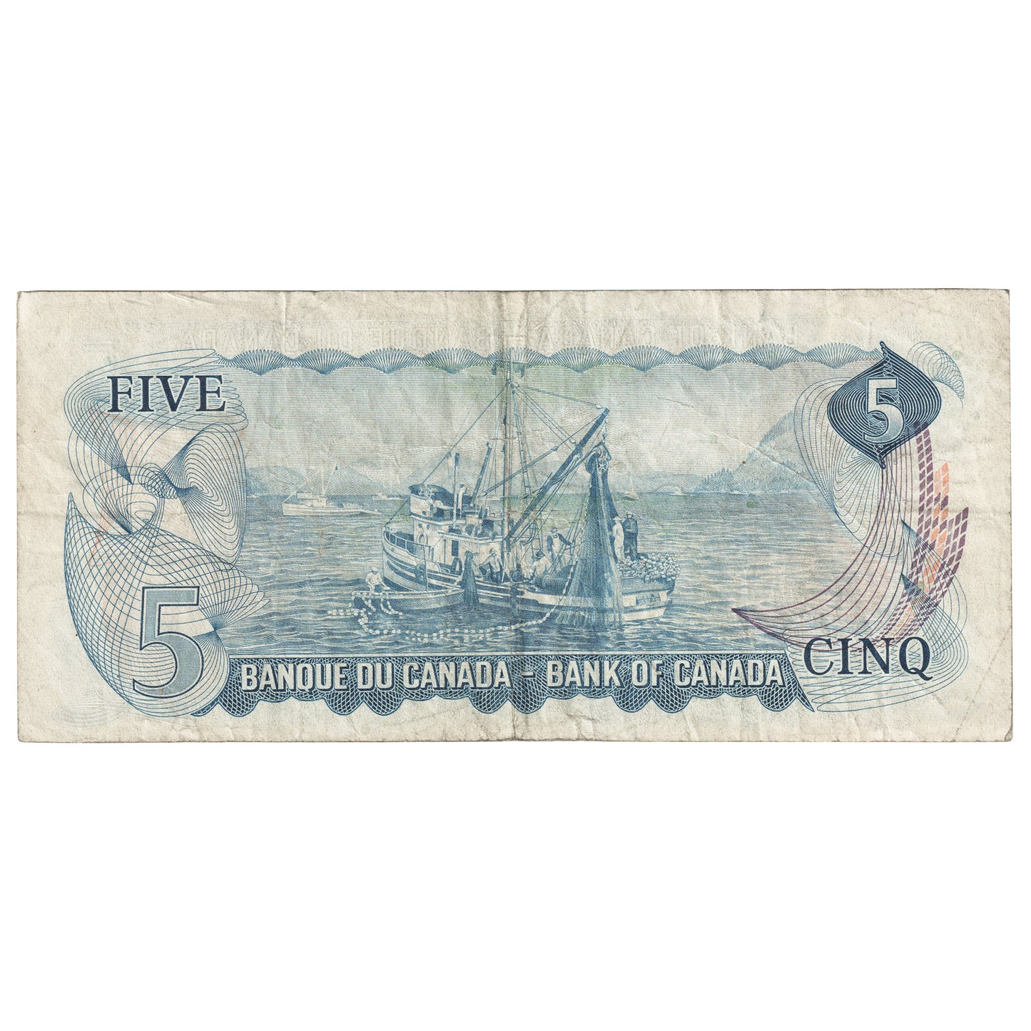 BC-48bA 1972 Canada $5 Lawson-Bouey, *CV, Circulated