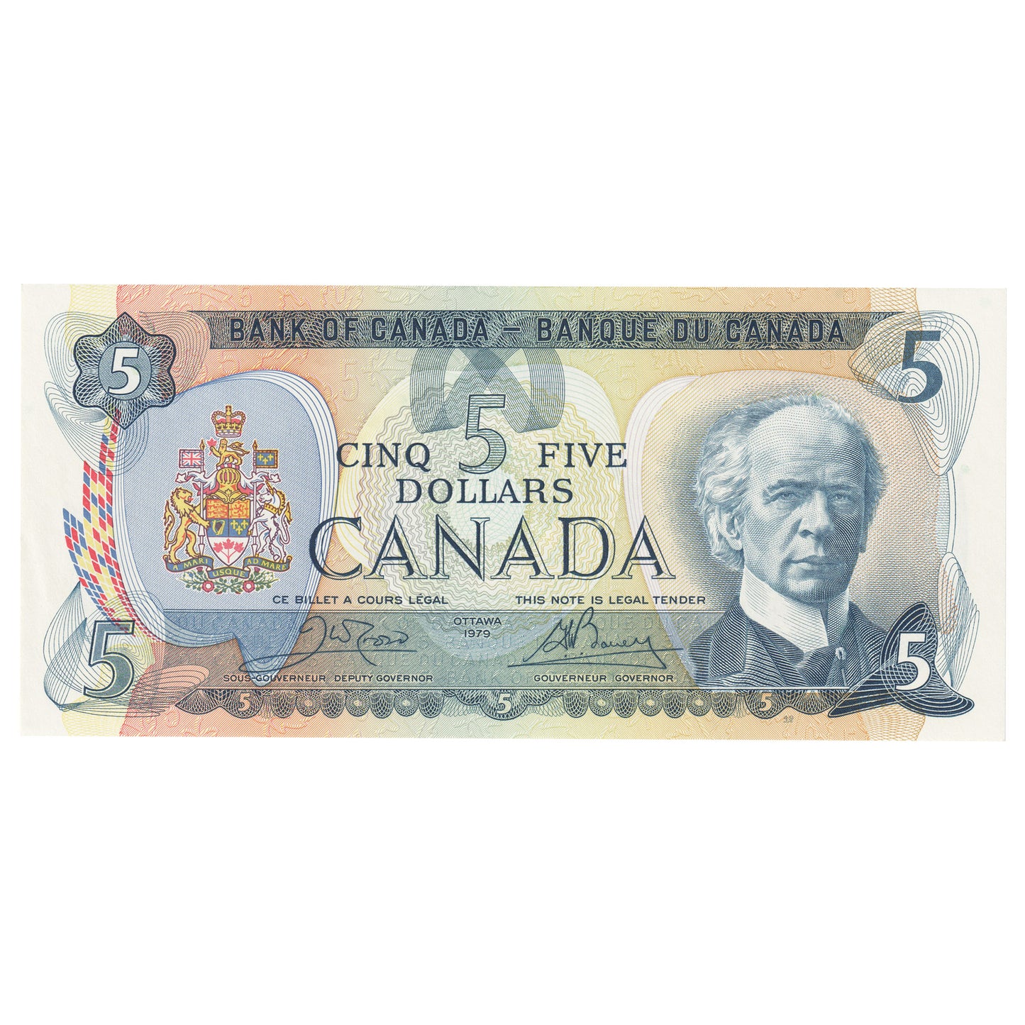 BC-53bA 1979 Canada $5 Crow-Bouey, 310, UNC