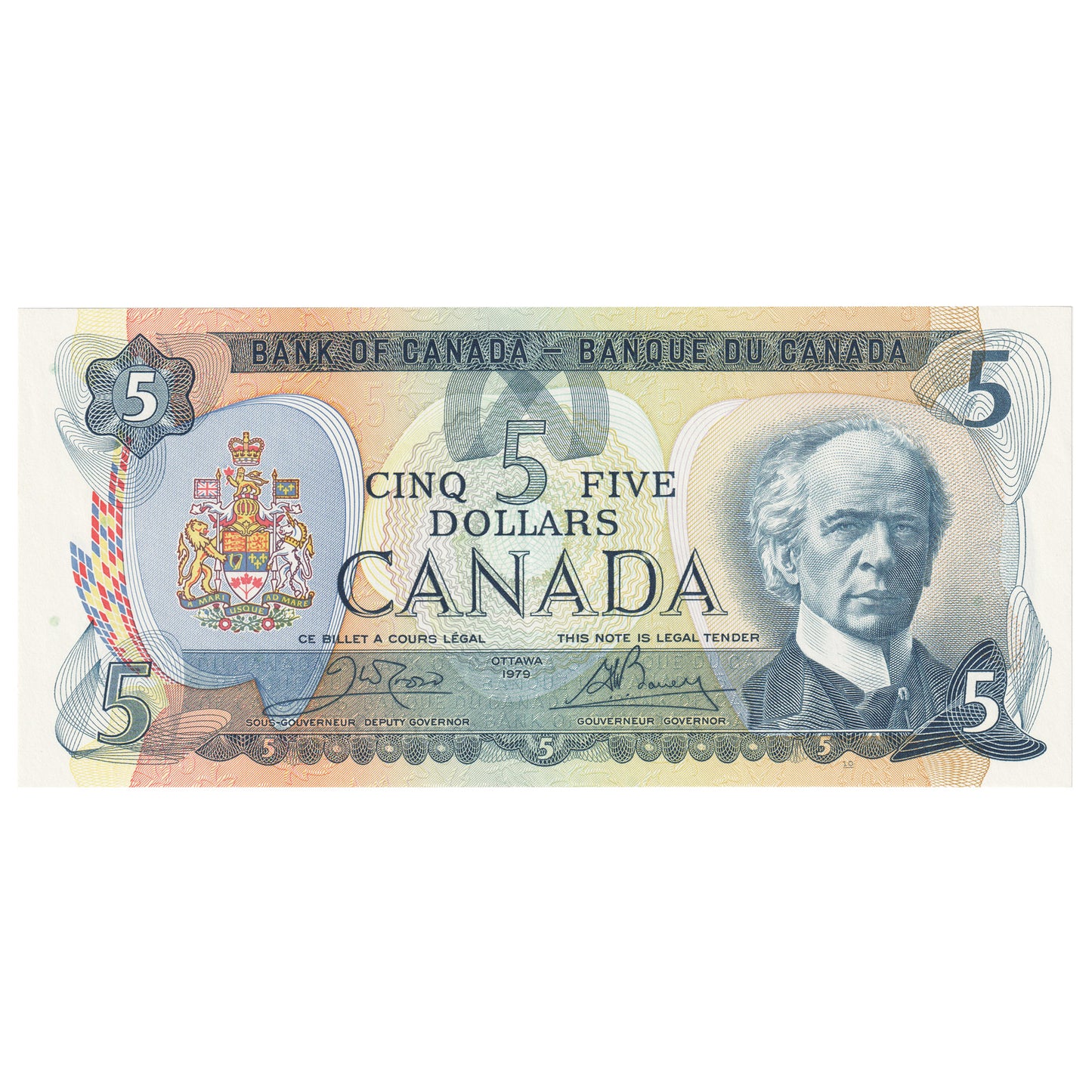 BC-53bA 1979 Canada $5 Crow-Bouey, 310, AU