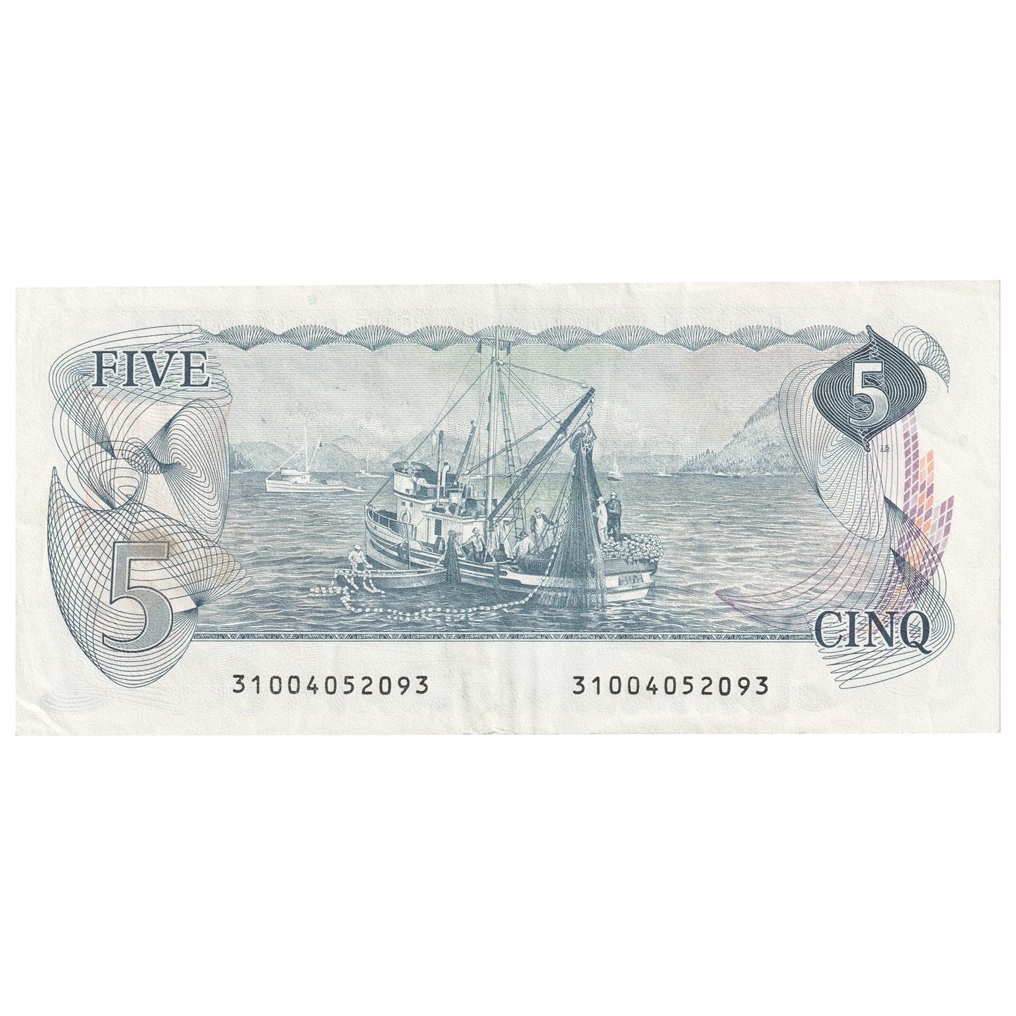 BC-53bA 1979 Canada $5 Crow-Bouey, 310, VF-EF