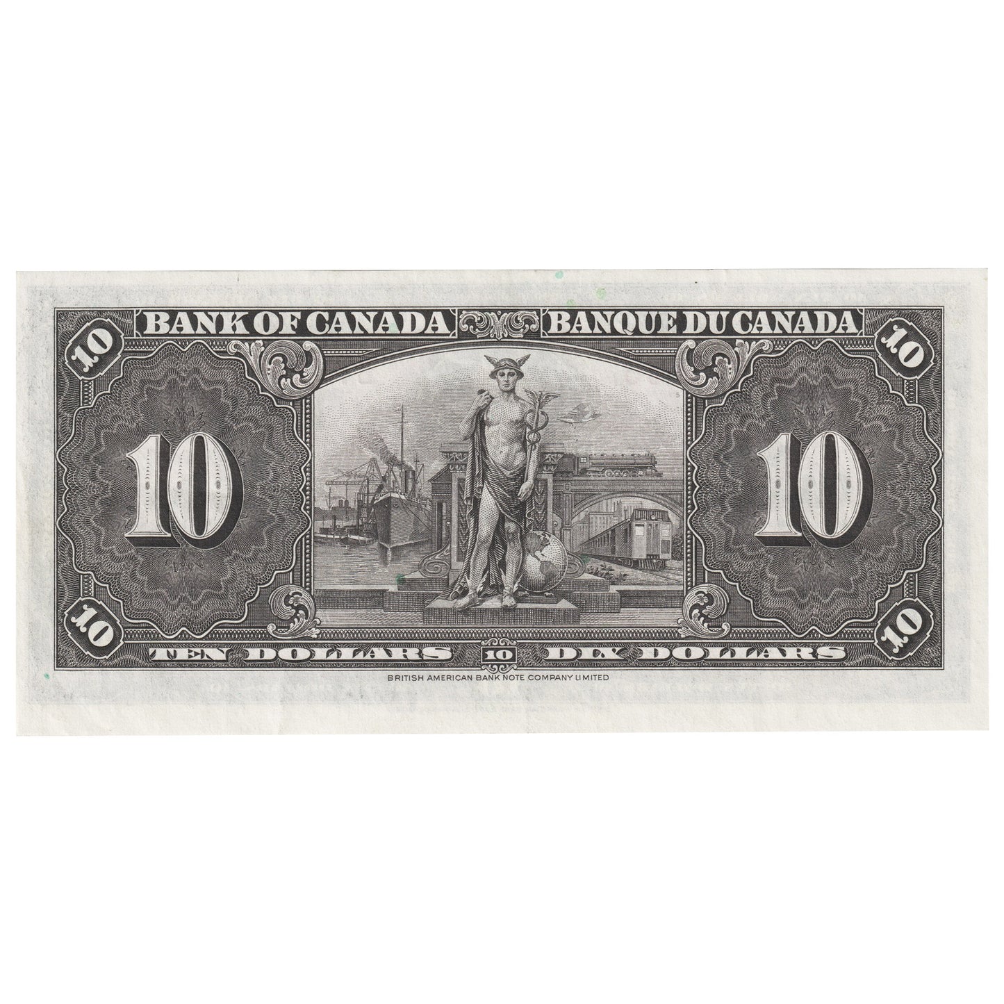 BC-24b 1937 Canada $10 Gordon-Towers, W/D, AU