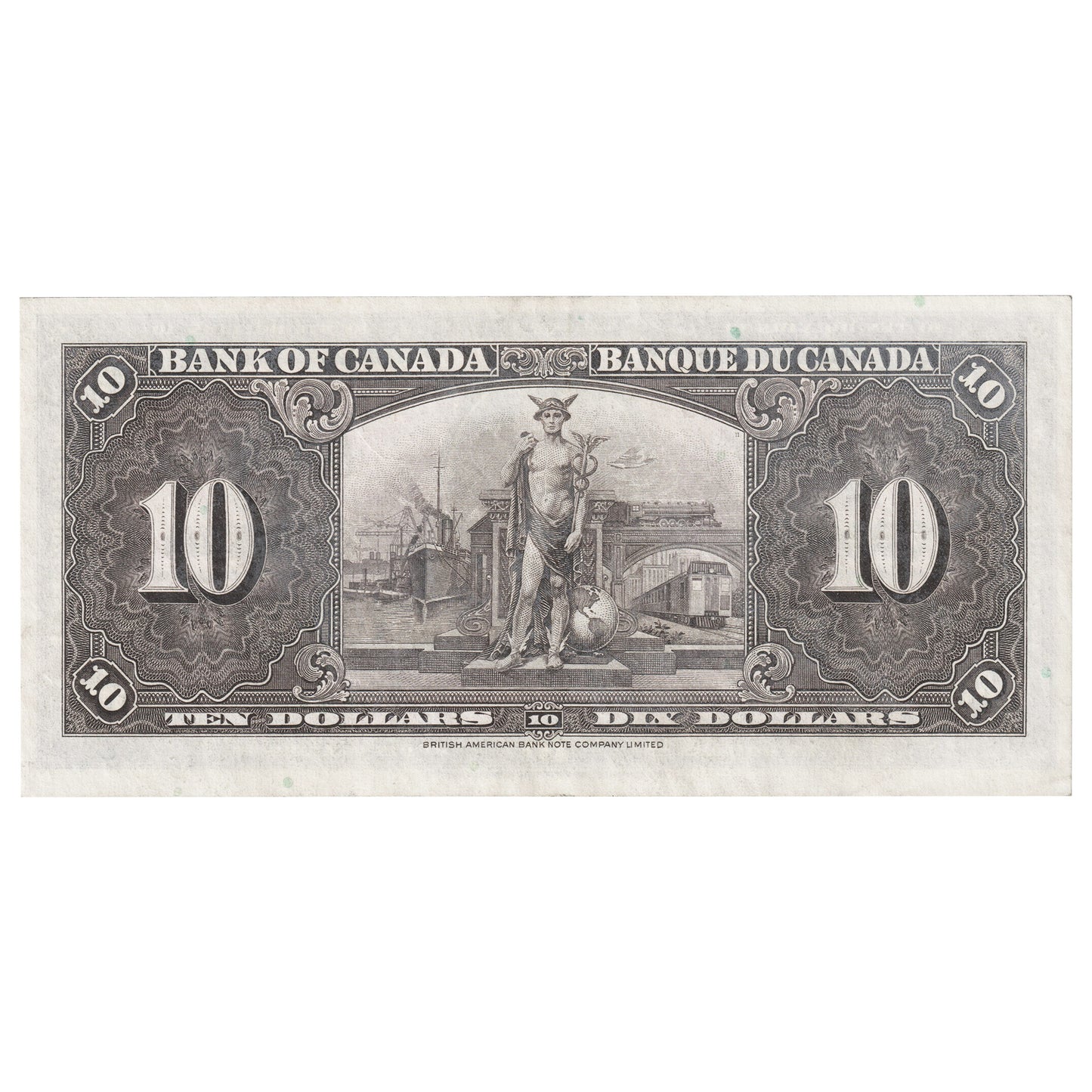 BC-24c 1937 Canada $10 Coyne-Towers, H/T, AU