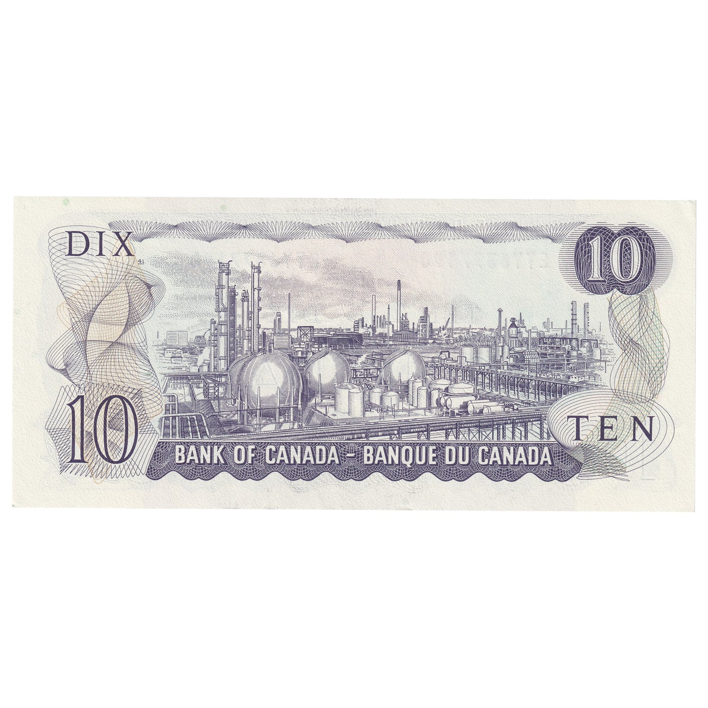 BC-49d 1971 Canada $10 Crow-Bouey, ETY, AU-UNC (AU55)