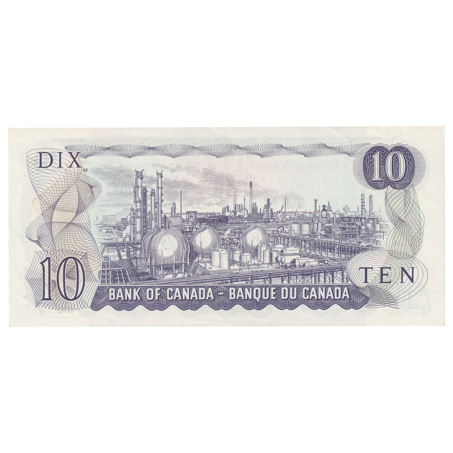 BC-49e 1971 Canada $10 Thiessen-Crow, FDP, Almost Uncirculated (AU50)