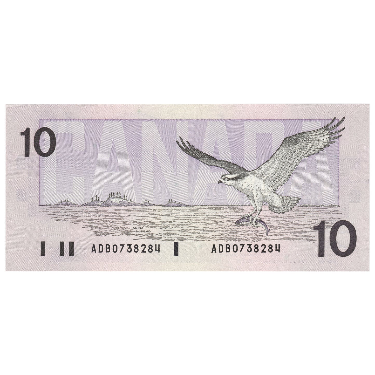BC-57a 1989 Canada $10 Thiessen-Crow, ADB, UNC
