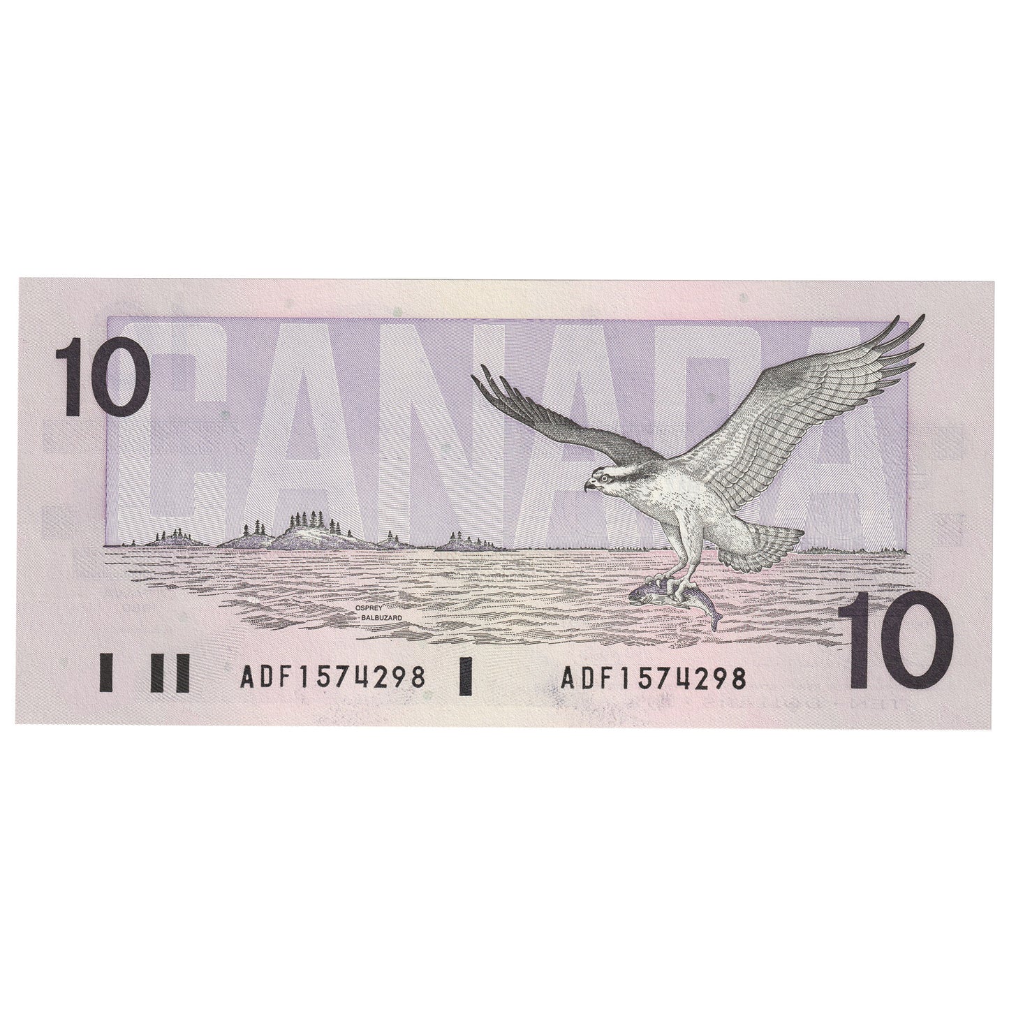 BC-57a 1989 Canada $10 Thiessen-Crow, ADF, CUNC