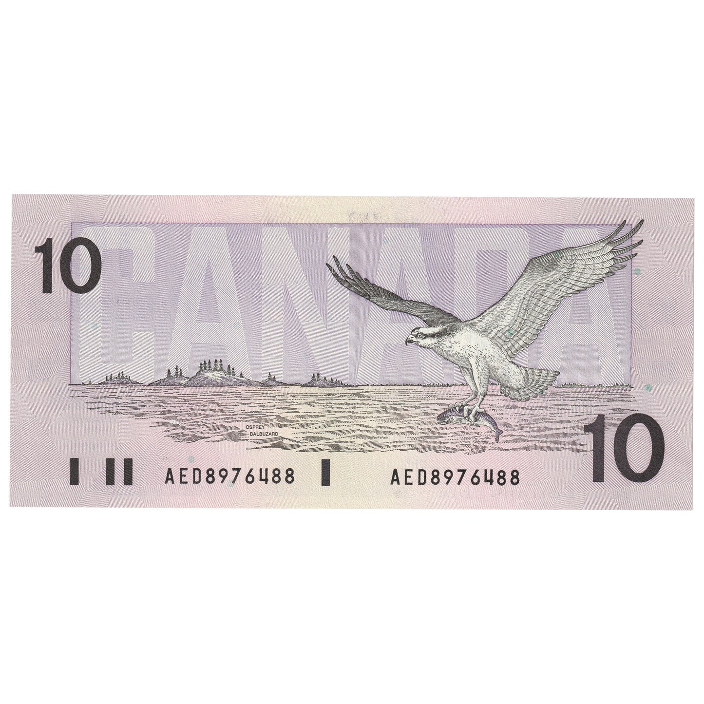 BC-57a 1989 Canada $10 Thiessen-Crow, AED, CUNC