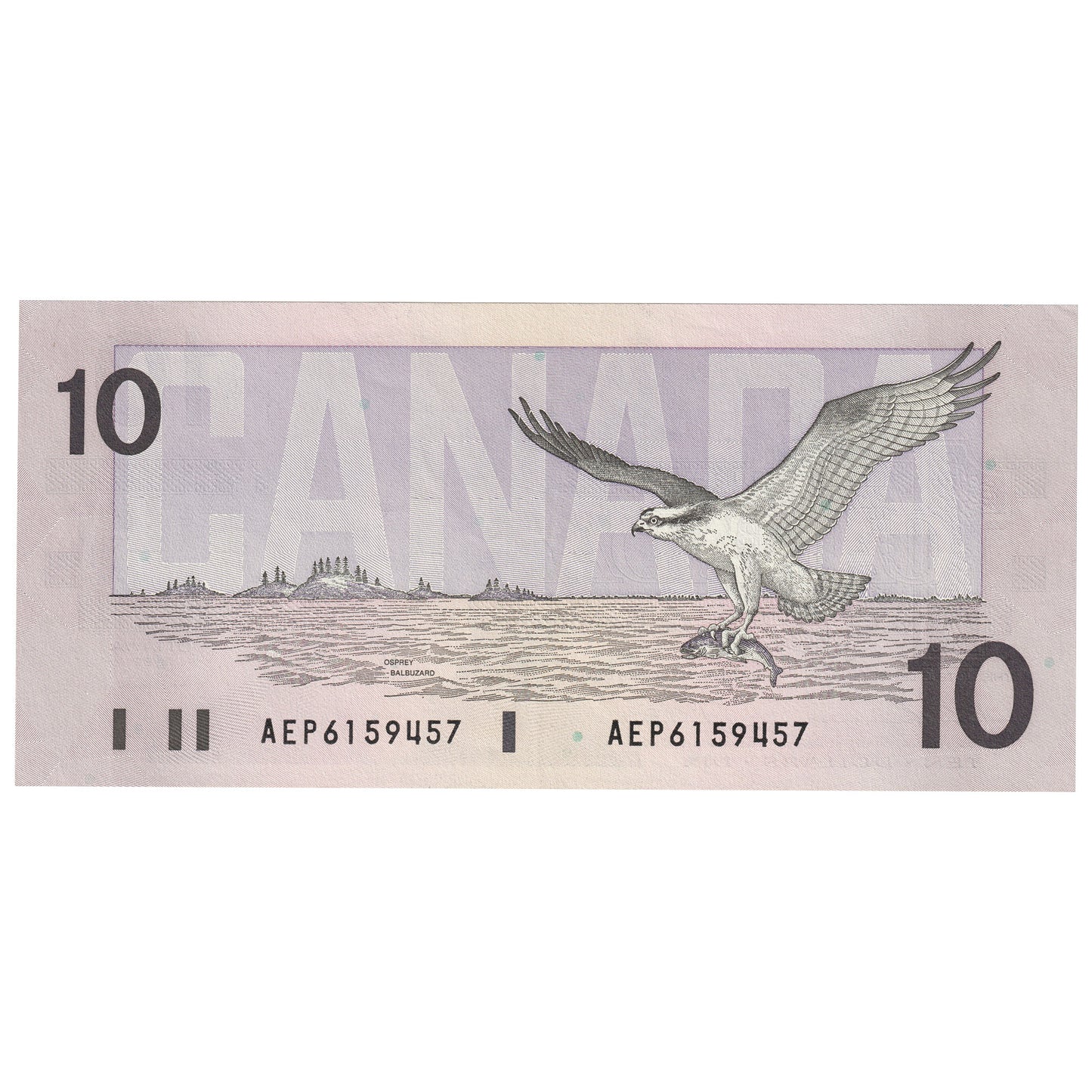 BC-57a 1989 Canada $10 Thiessen-Crow, AEP, AU