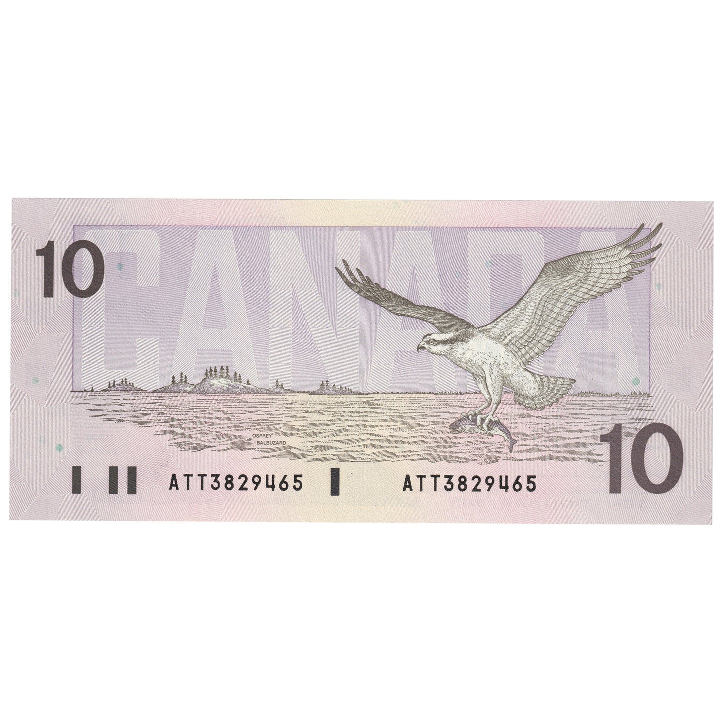 BC-57a 1989 Canada $10 Thiessen-Crow, ATT, AU-UNC