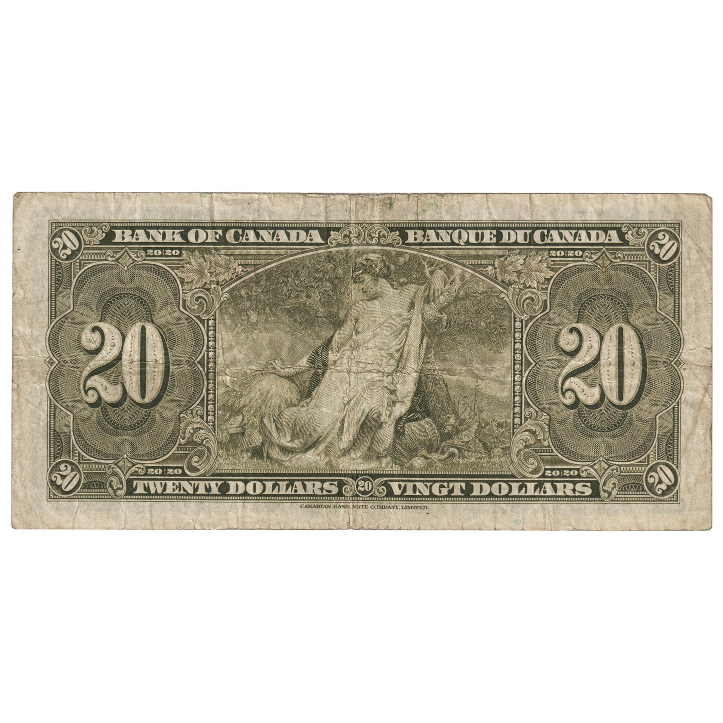 BC-25b 1937 Canada $20 Gordon-Towers, C/E, VG-F (VG10)