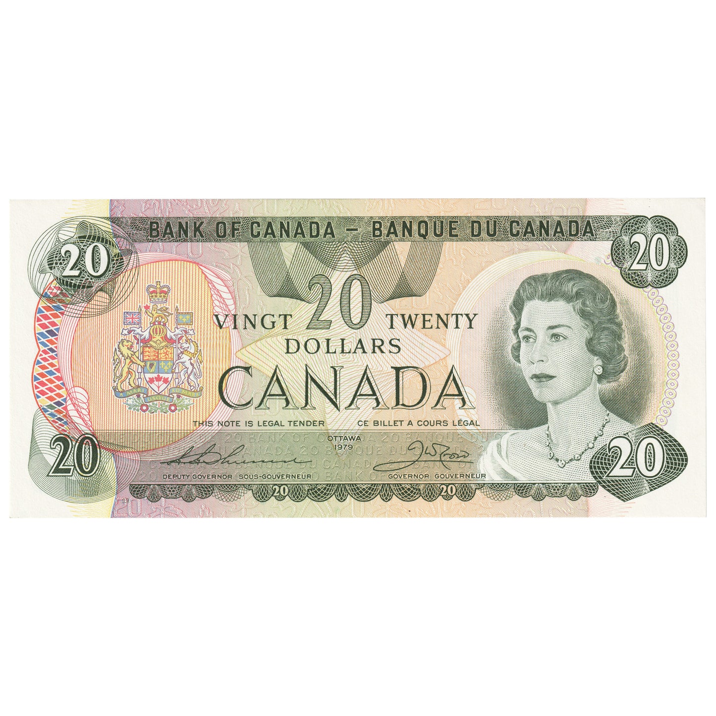 BC-54cA 1979 Canada $20 Thiessen-Crow, 510, Choice Uncirculated (CUNC63)