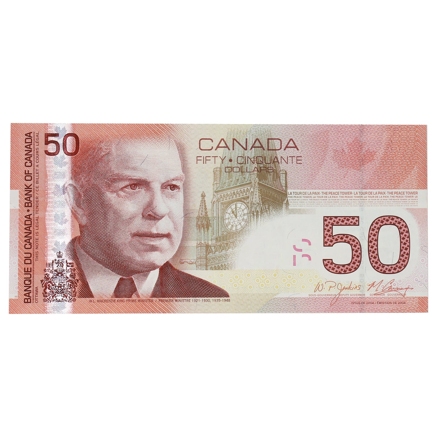 BC-65b 2008 Canada $50 Jenkins-Carney, FMR, Circulated