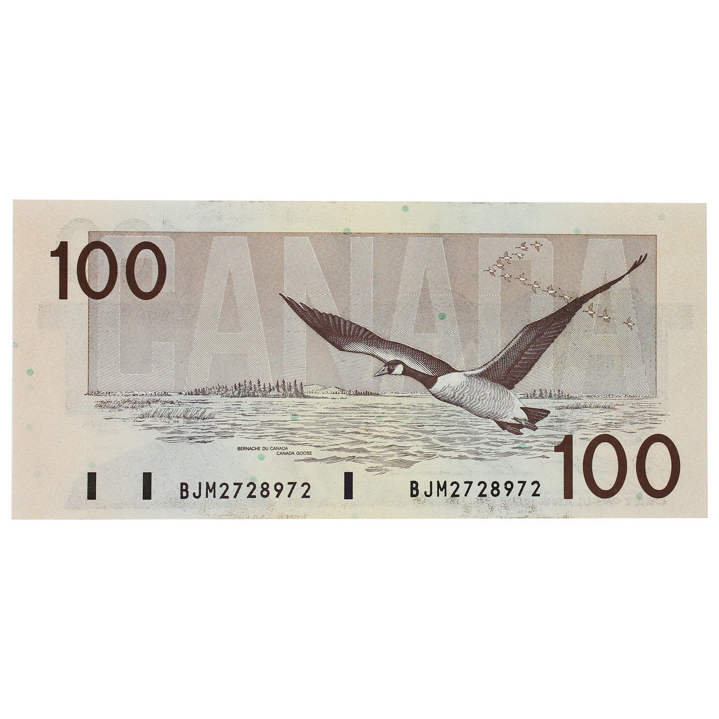 BC-60c 1988 Canada $100 Knight-Thiessen, BJM, UNC