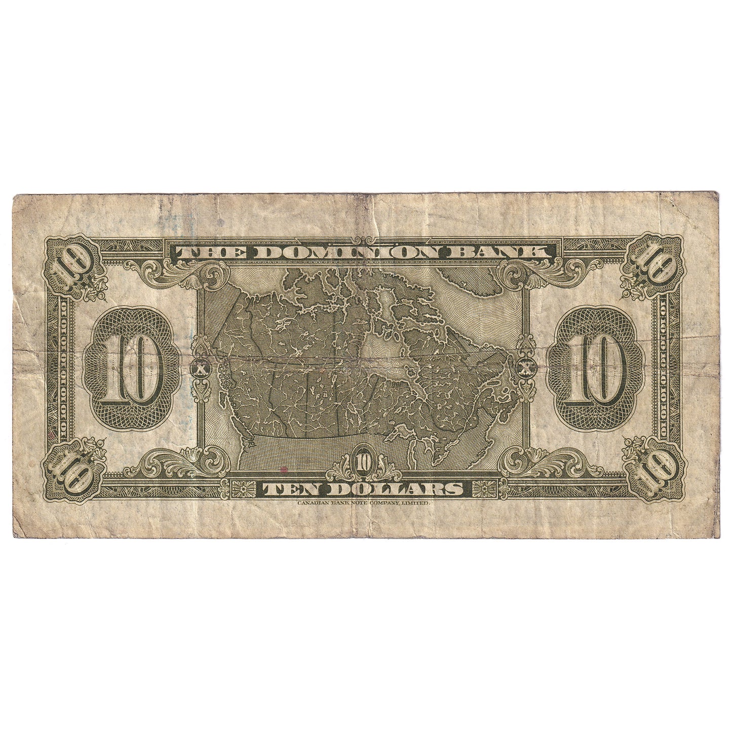 220-28-04 1938 Dominion Bank $10 Carlisle-Rae, Fine (F12)