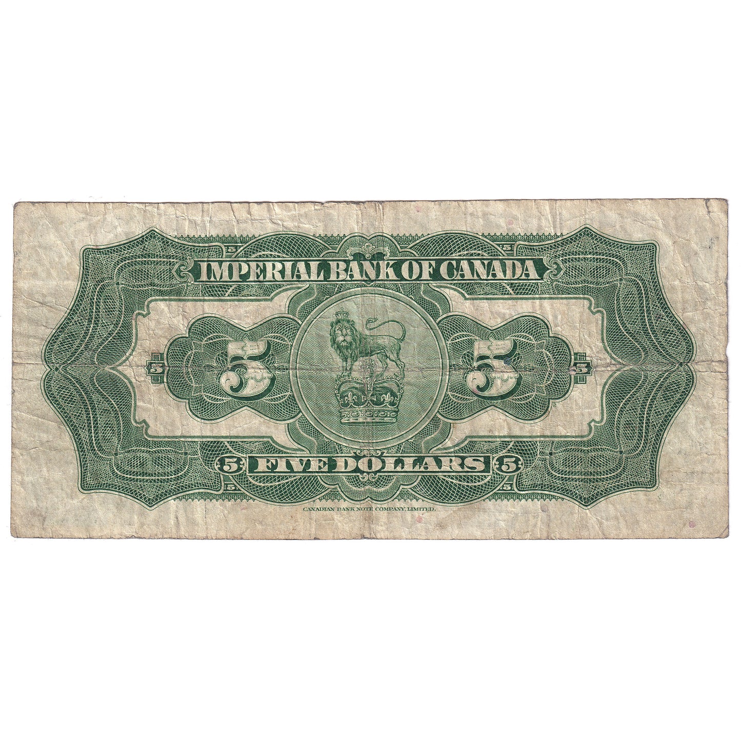 375-22-02 1934 Imperial Bank of Canada $5 Phipps-Rolph, VG-F (VG10)