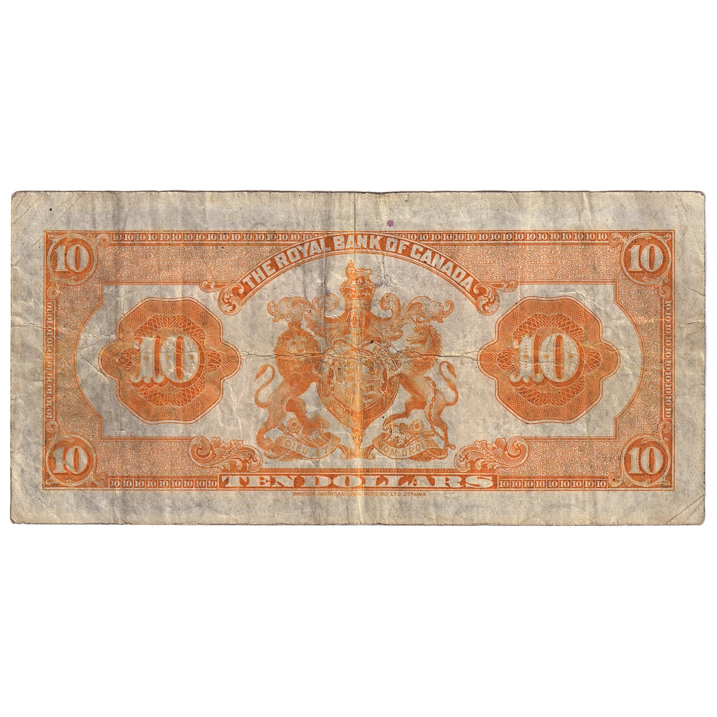 630-18-04a 1935 Royal Bank of Canada $10 Dobson-Wilson, Large Signatures, Very Fine (VF20)