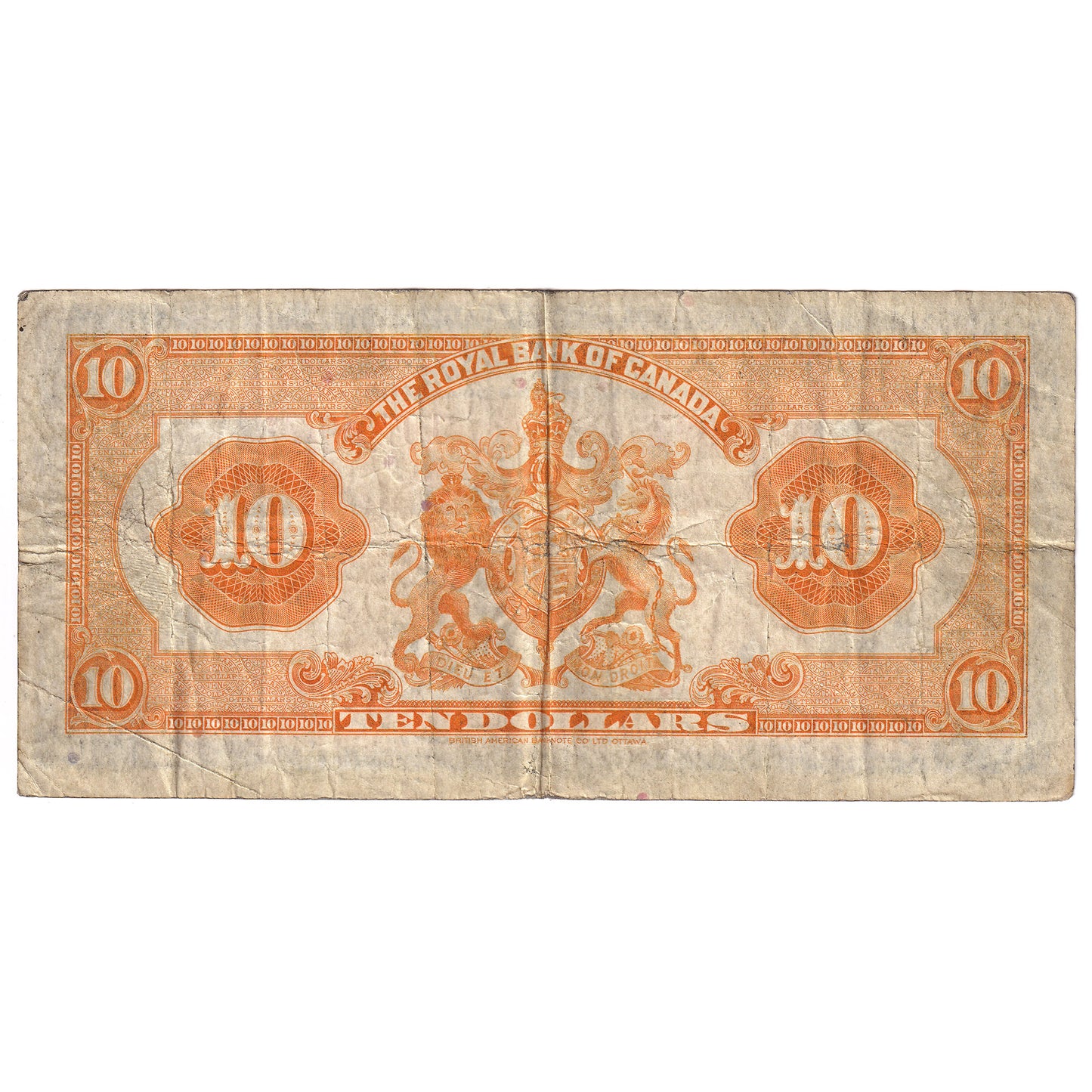 630-18-04a 1935 Royal Bank of Canada $10 Dobson-Wilson, Large Signatures, F-VF (F15)