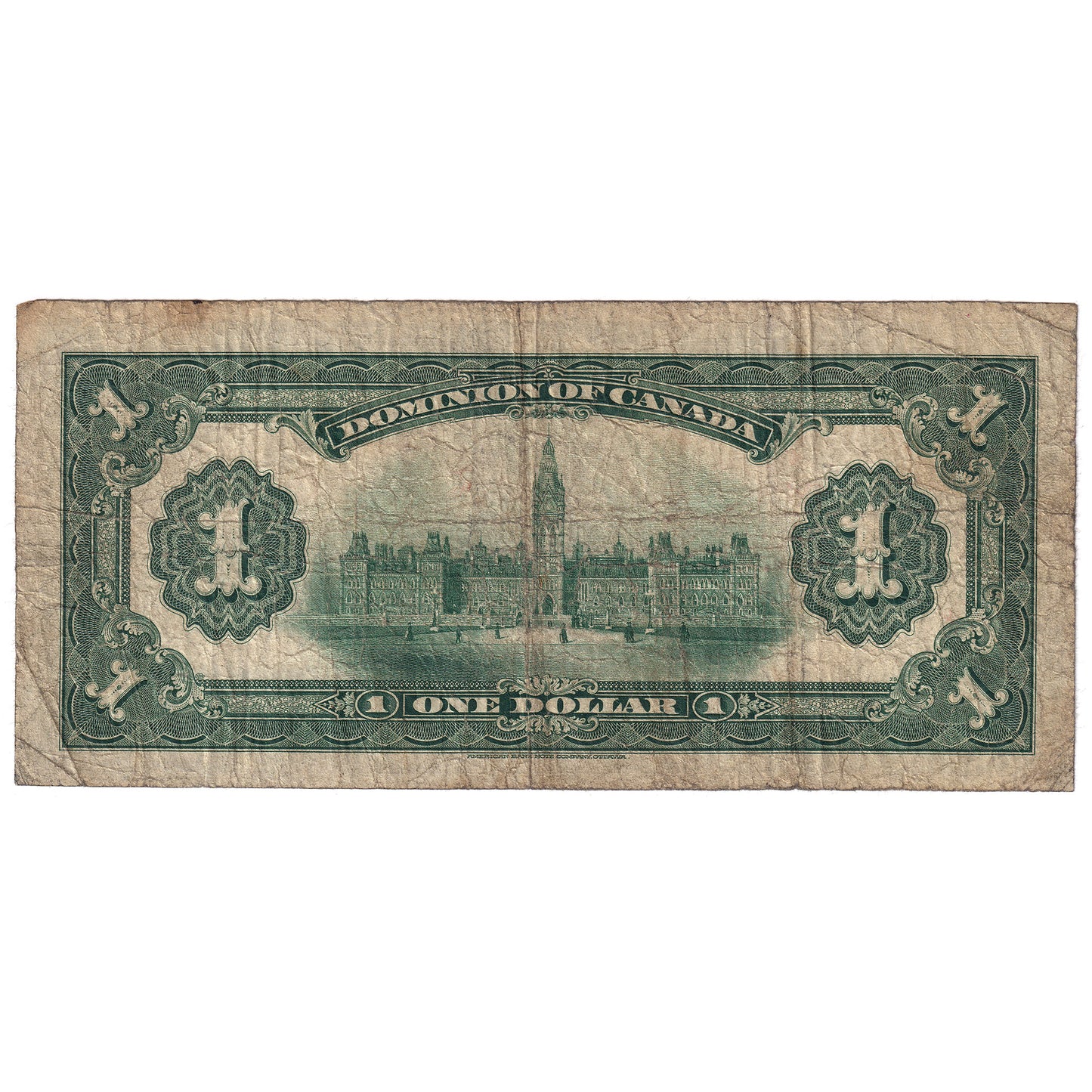 DC-23a-i 1917 Dominion $1 Various-Boville, No Seal, Imprints, G-VG (G6)