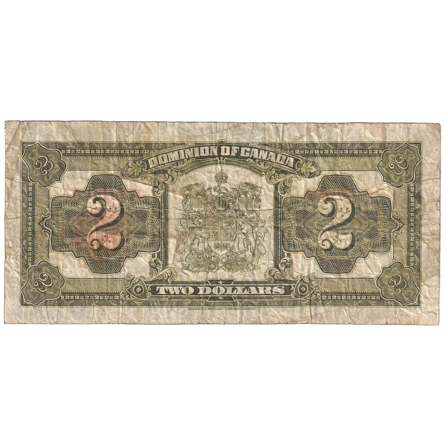 DC-26g 1923 Dominion $2 McCavour-Saunders, Red Seal, Group 2, F-VF