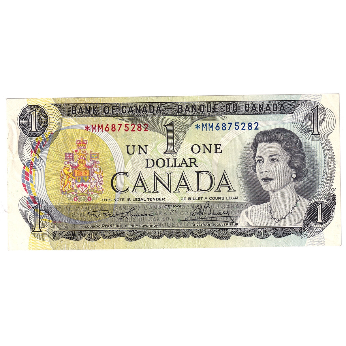BC-46aA 1973 Canada $1 Lawson-Bouey, *MM, EF-AU
