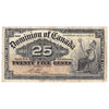 DC-15b 1900 Dominion 25-cent Shinplaster, Boville, VF