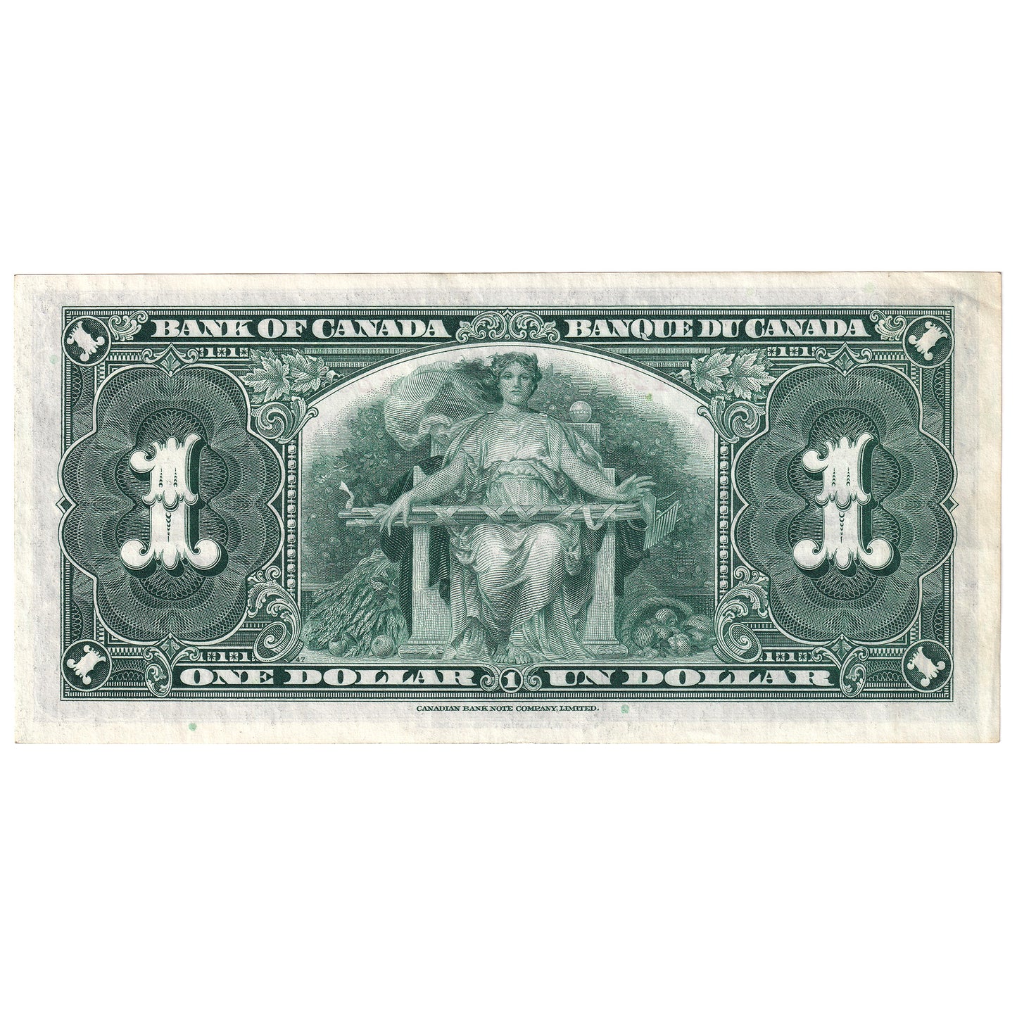 BC-21c 1937 Canada $1 Gordon-Towers, H/M, Extra Fine (EF40)