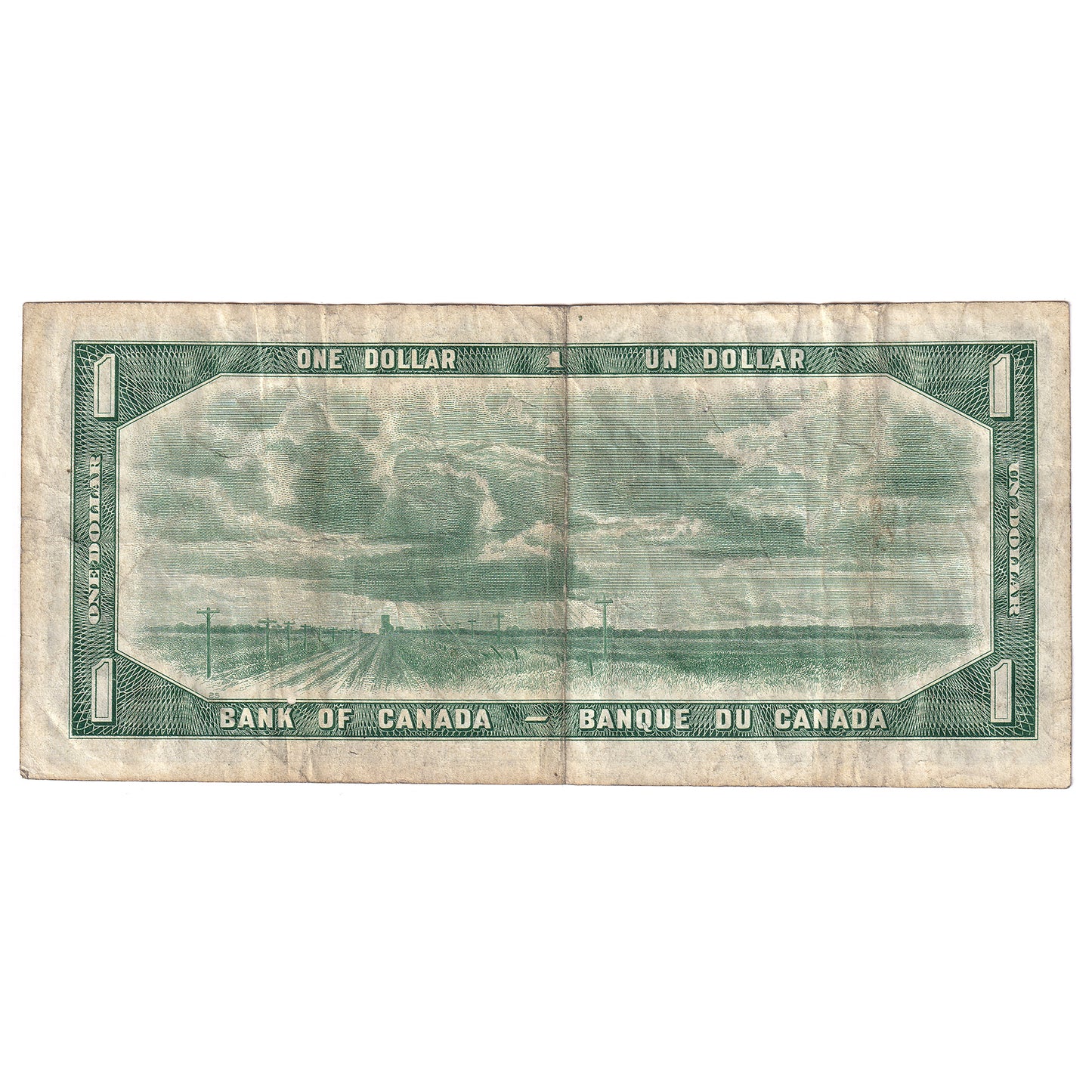 BC-29b 1954 Canada $1 Beattie-Coyne, Devil's Face, P/A, F-VF (F15)