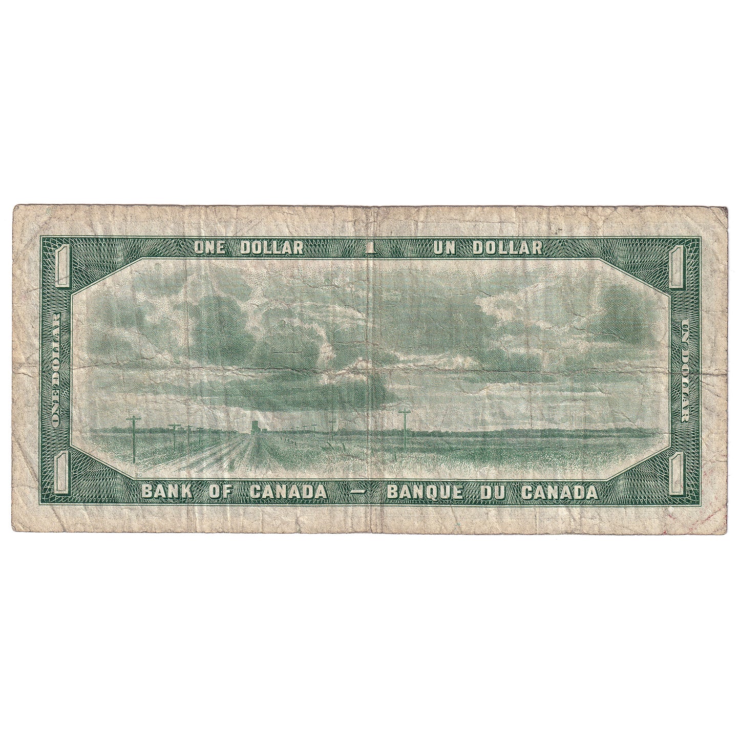 BC-29b 1954 Canada $1 Beattie-Coyne, Devil's Face, R/A, VG