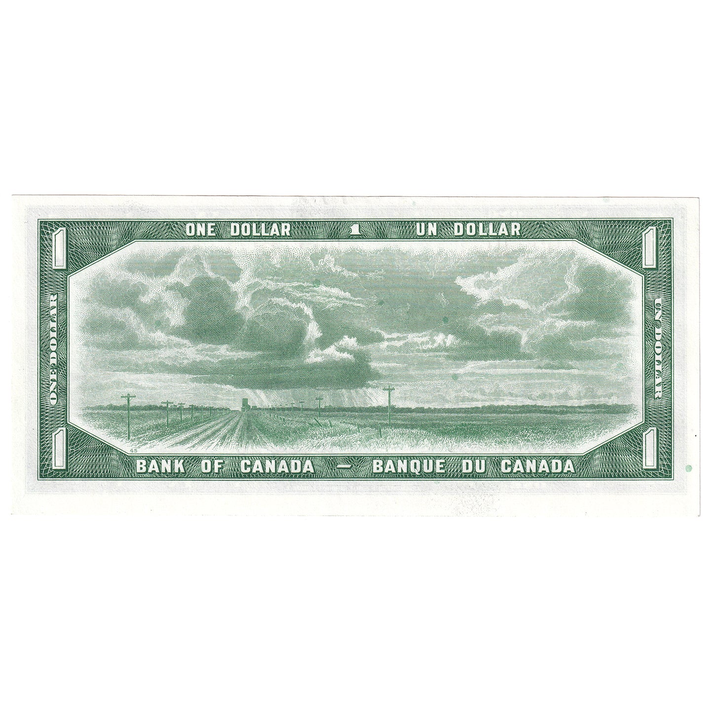 BC-37a 1954 Canada $1 Beattie-Coyne, D/L, AU-UNC (AU55)