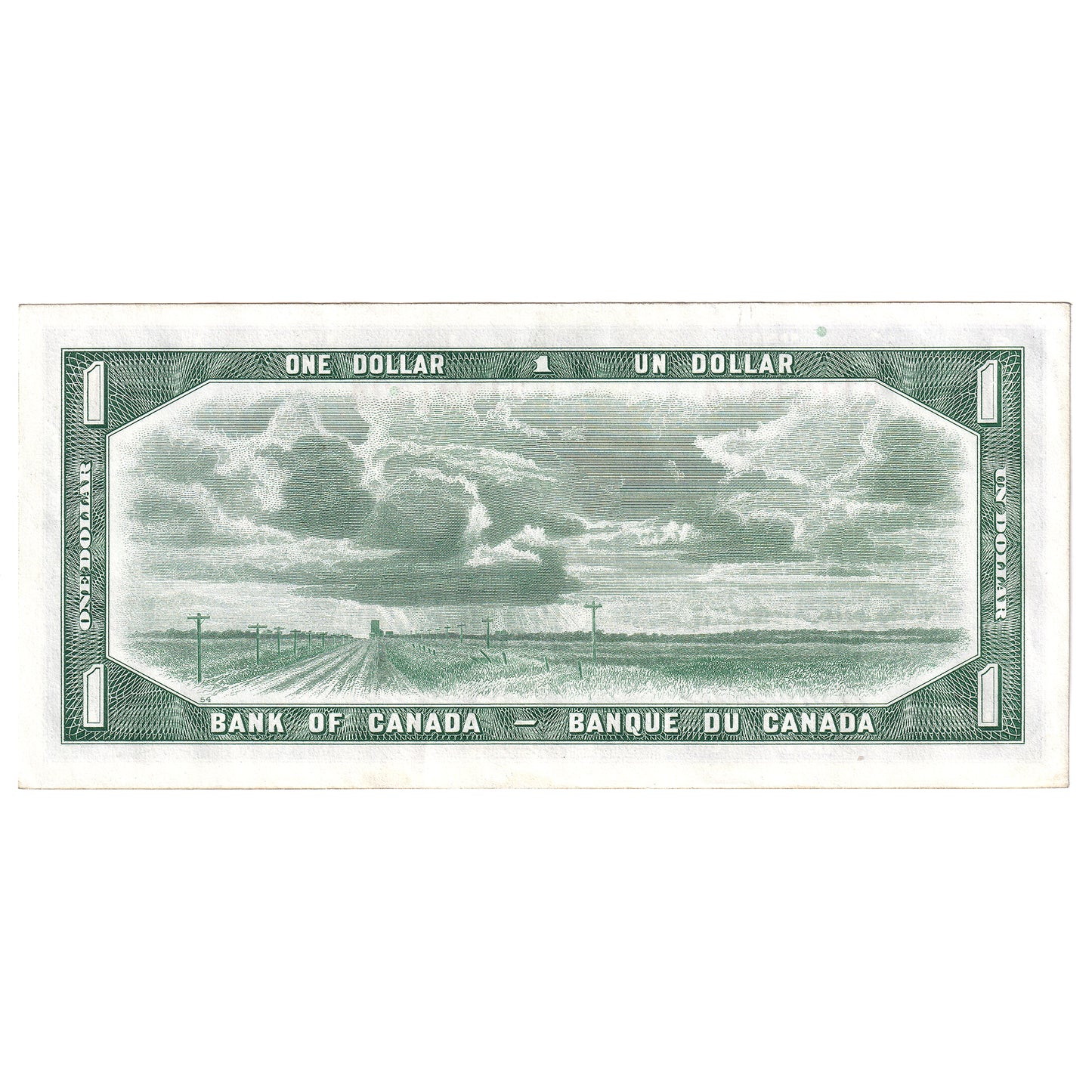 BC-37a 1954 Canada $1 Beattie-Coyne, N/L, AU-UNC