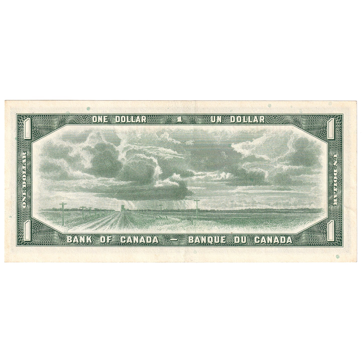 BC-37b 1954 Canada $1 Beattie-Rasminsky, E/O, EF-AU (EF45)