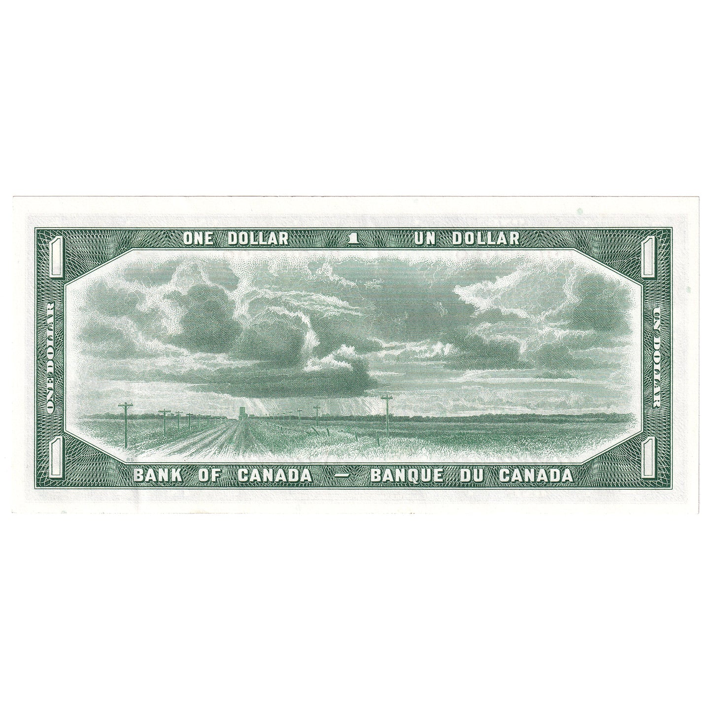 BC-37b 1954 Canada $1 Beattie-Rasminsky, N/N, AU-UNC
