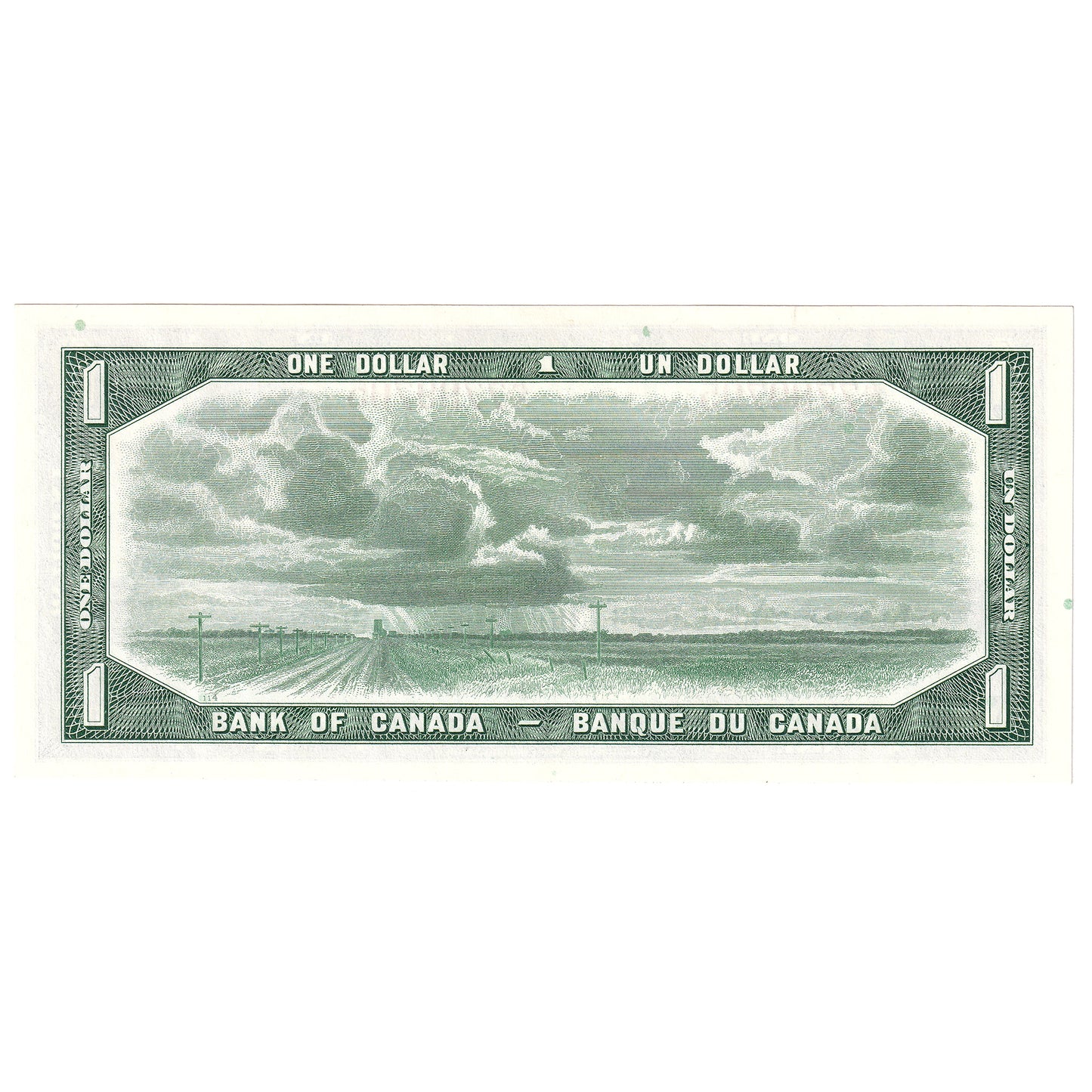 BC-37b 1954 Canada $1 Beattie-Rasminsky, A/Y, Uncirculated (MS60)