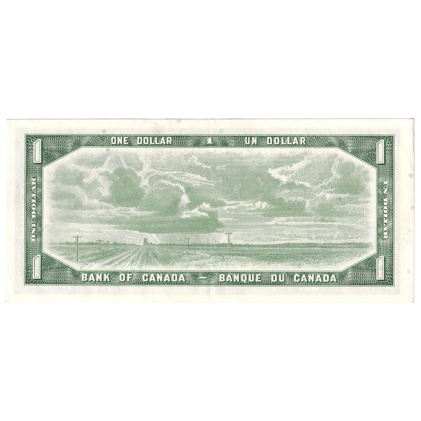 BC-37b-i 1954 Canada $1 Beattie-Rasminsky, F/P, EF-AU