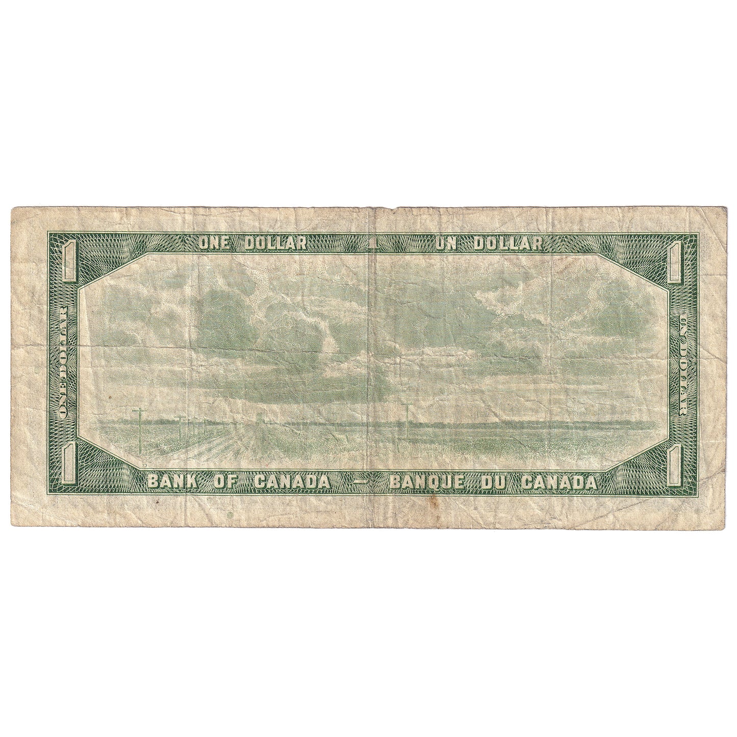 BC-37b-i 1954 Canada $1 Beattie-Rasminsky, M/P, F