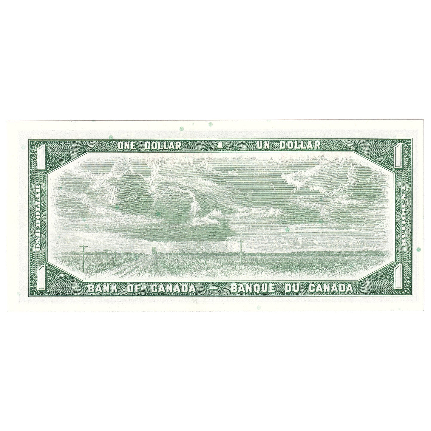 BC-37b-i 1954 Canada $1 Beattie-Rasminsky, U/P, CUNC