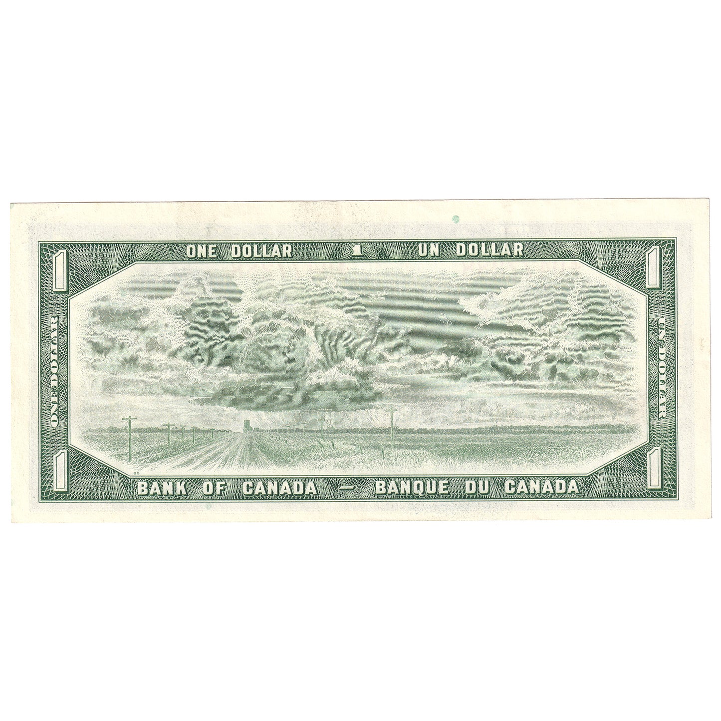 BC-37b-i 1954 Canada $1 Beattie-Rasminsky, W/P, EF
