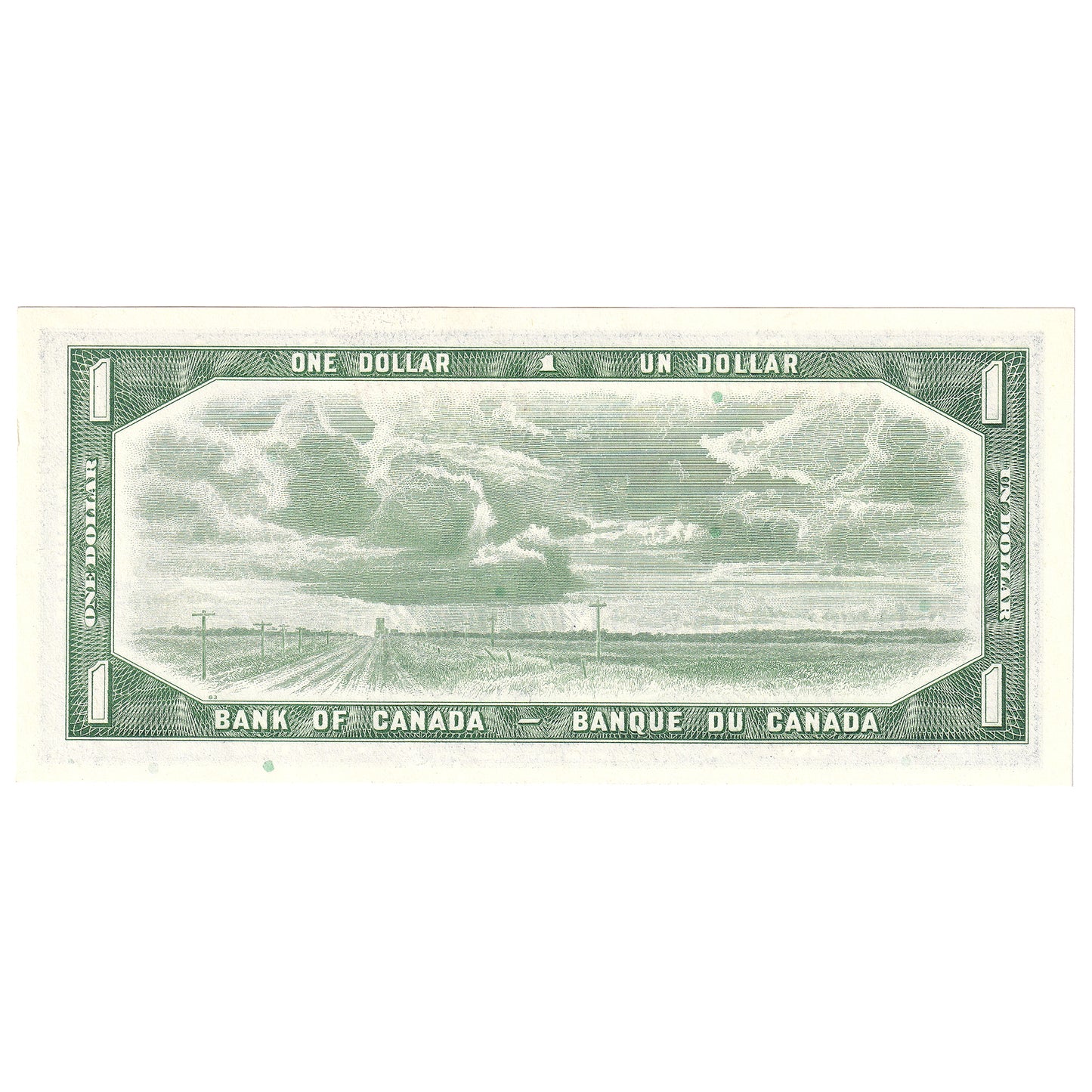 BC-37b-i 1954 Canada $1 Beattie-Rasminsky, Z/P, CUNC