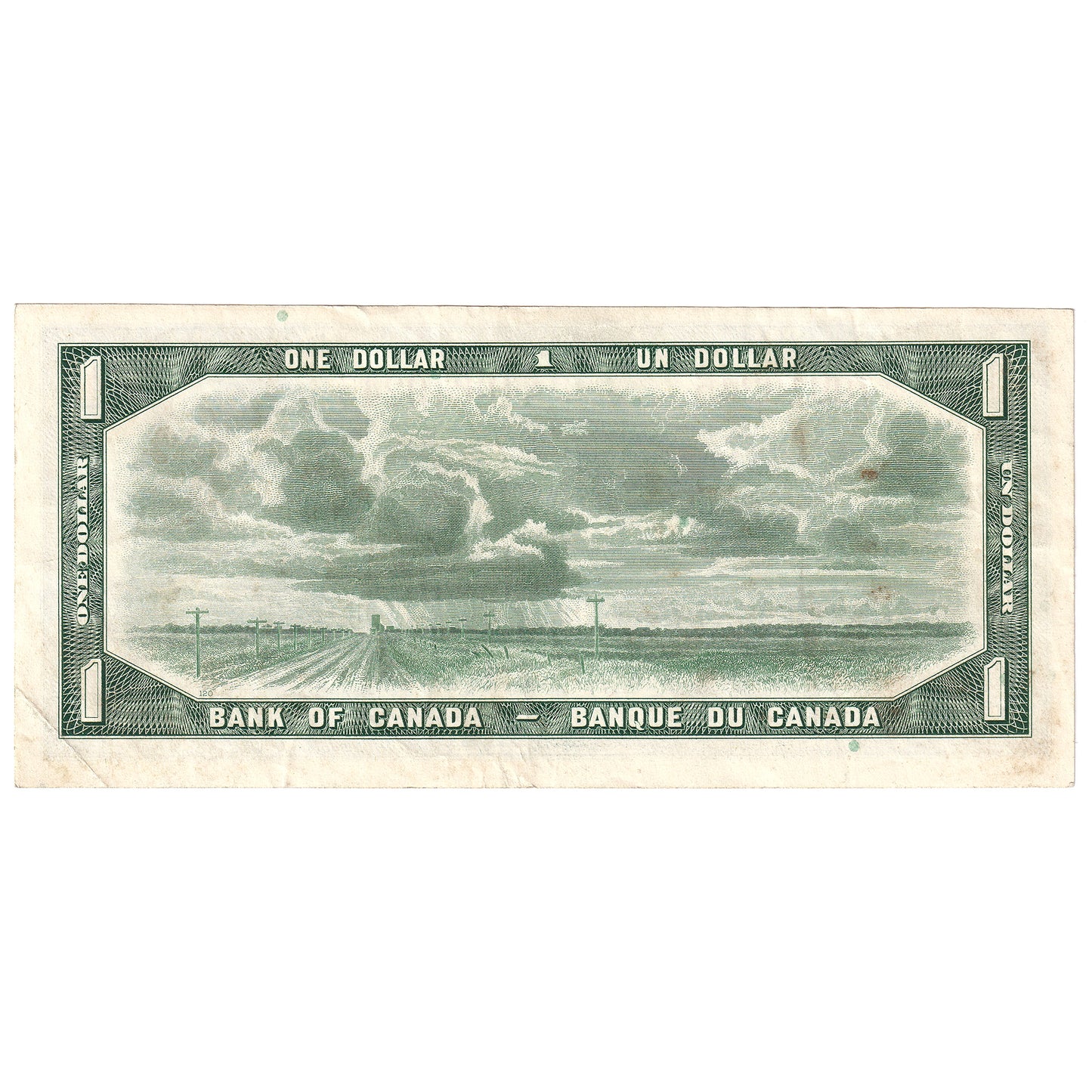 BC-37bA 1954 Canada $1 Beattie-Rasminsky, *O/Y, EF