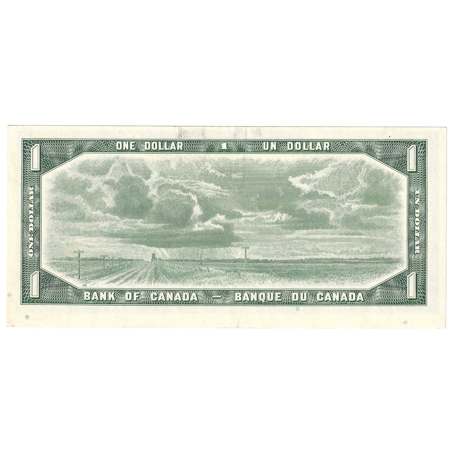 BC-37bA-i 1954 Canada $1 Beattie-Rasminsky, *A/F, EF