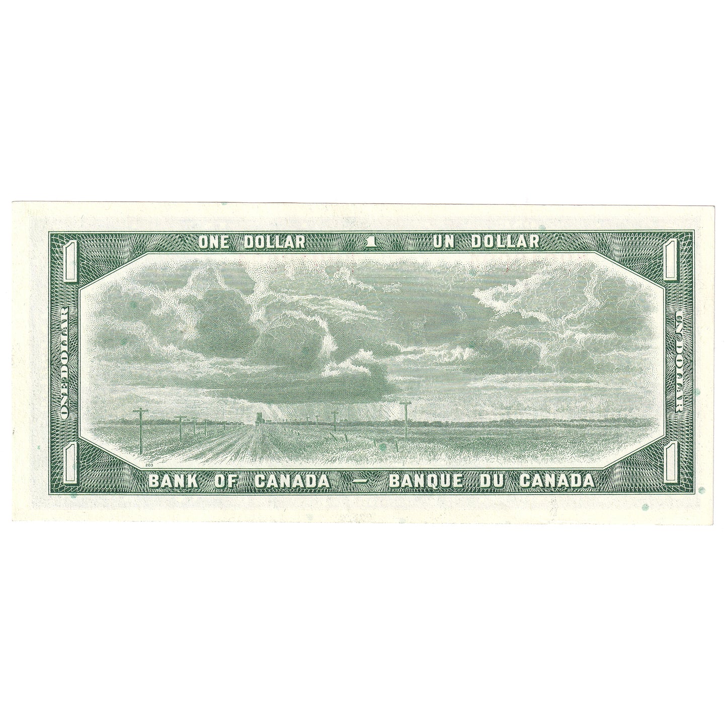 BC-37c 1954 Canada $1 Bouey-Rasminsky, R/F, Uncirculated (MS60)