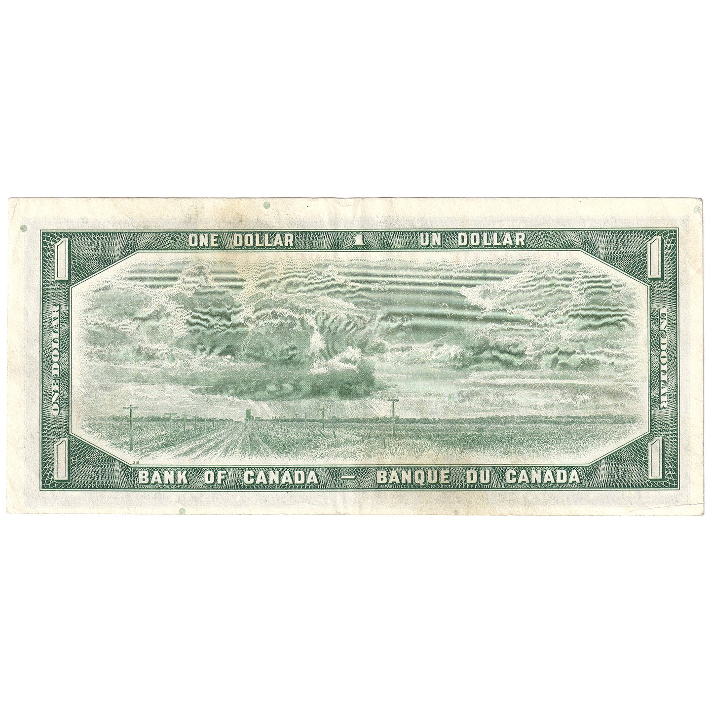 BC-37d 1954 Canada $1 Lawson-Bouey, X/F, EF